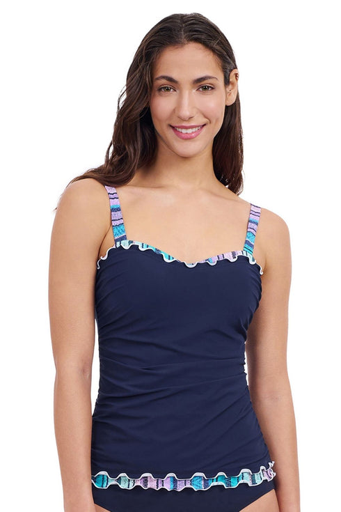 Gottex Profile By Gottex Harmony D-Cup Shirred Underwire Tankini Top